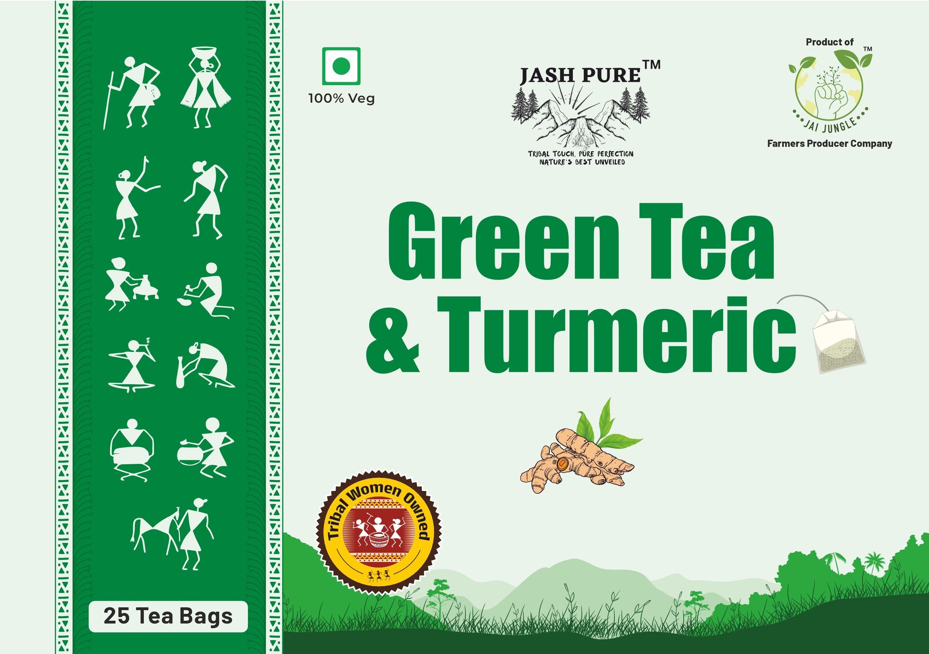 Green Tea & Turmeric Tea 25N