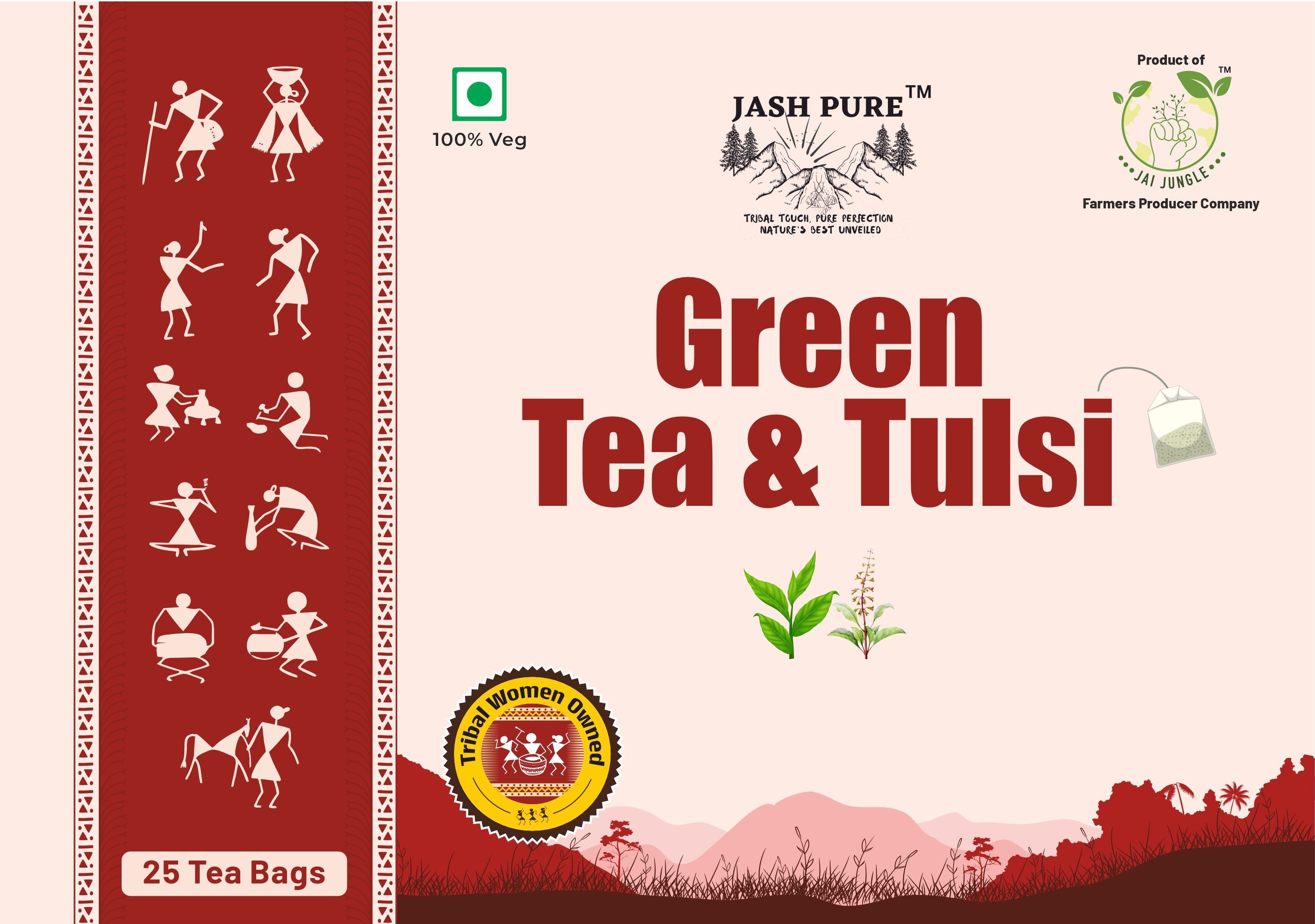 Green Tea & Tulsi Tea 25N